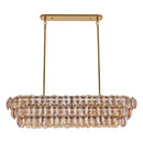 Nine Light Linear Pendant<br /><span style="color:#4AB0CE;">Entrega: 5-6 semanas en USA</span><br /><span style="color:#4AB0CE;font-size:60%;">PREGUNTE POR ENTREGA EN PANAMA</span><br />Collection: Uroko<br />Finish: Polished Winter Brass