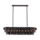Nine Light Linear Pendant<br /><span style="color:#4AB0CE;">Entrega: 2-3 semanas en USA</span><br /><span style="color:#4AB0CE;font-size:60%;">PREGUNTE POR ENTREGA EN PANAMA</span><br />Collection: Uroko<br />Finish: Black Nickel