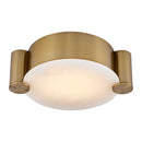 LED Flush Mount<br /><span style="color:#4AB0CE;">Entrega: 4-10 dias en USA</span><br /><span style="color:#4AB0CE;font-size:60%;">PREGUNTE POR ENTREGA EN PANAMA</span><br />Collection: Lumba<br />Finish: Winter Brass