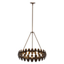 Six Light Chandelier<br /><span style="color:#4AB0CE;">Entrega: 8-9 semanas en USA</span><br /><span style="color:#4AB0CE;font-size:60%;">PREGUNTE POR ENTREGA EN PANAMA</span><br />Collection: Vittoria<br />Finish: Pearlized Antique Brass