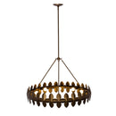 Nine Light Chandelier<br /><span style="color:#4AB0CE;">Entrega: 8-9 semanas en USA</span><br /><span style="color:#4AB0CE;font-size:60%;">PREGUNTE POR ENTREGA EN PANAMA</span><br />Collection: Vittoria<br />Finish: Pearlized Antique Brass