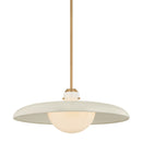 Troy Lighting - F2628-PBR/OW - One Light Pendant - Gustavo - Patina Brass