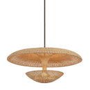 Troy Lighting - F6240-BRL - Four Light Pendant - Draco - Bronze Leaf