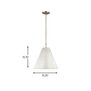 One Light Pendant<br /><span style="color:#4AB0CE;">Entrega: 4-10 dias en USA</span><br /><span style="color:#4AB0CE;font-size:60%;">PREGUNTE POR ENTREGA EN PANAMA</span><br />Collection: Gordon<br />Finish: Antique White
