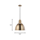 One Light Pendant<br /><span style="color:#4AB0CE;">Entrega: 4-10 dias en USA</span><br /><span style="color:#4AB0CE;font-size:60%;">PREGUNTE POR ENTREGA EN PANAMA</span><br />Collection: Huey<br />Finish: Satin Brass