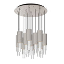 Alora - MP502204BNCR-13 - LED Pendant - Bordeaux - Brushed Nickel/Clear Ribbed Glass