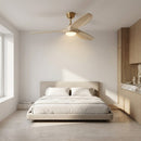 Visual Comfort Fan - 3SLNSM52BBSWWOD - 52" Ceiling Fan - Selen - Burnished Brass