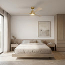 Visual Comfort Fan - 3TRLSM60BBSWWOD - 60" Ceiling Fan - Trillium - Burnished Brass
