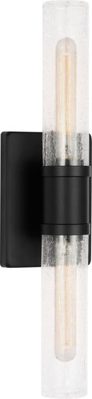 Two Light Vanity<br /><span style="color:#4AB0CE;">Entrega: 4-10 dias en USA</span><br /><span style="color:#4AB0CE;font-size:60%;">PREGUNTE POR ENTREGA EN PANAMA</span><br />Collection: Keaton<br />Finish: Midnight Black/Midnight Black