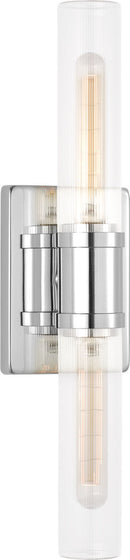 Two Light Vanity<br /><span style="color:#4AB0CE;">Entrega: 4-10 dias en USA</span><br /><span style="color:#4AB0CE;font-size:60%;">PREGUNTE POR ENTREGA EN PANAMA</span><br />Collection: Keaton<br />Finish: Chrome | Chrome
