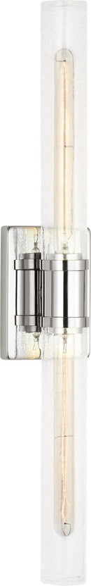 Two Light Vanity<br /><span style="color:#4AB0CE;">Entrega: 4-10 dias en USA</span><br /><span style="color:#4AB0CE;font-size:60%;">PREGUNTE POR ENTREGA EN PANAMA</span><br />Collection: Keaton<br />Finish: Chrome/Chrome