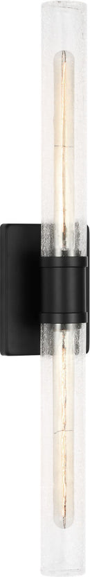 Two Light Vanity<br /><span style="color:#4AB0CE;">Entrega: 4-10 dias en USA</span><br /><span style="color:#4AB0CE;font-size:60%;">PREGUNTE POR ENTREGA EN PANAMA</span><br />Collection: Keaton<br />Finish: Midnight Black/Midnight Black