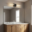 Visual Comfort Studio - 4665002CF-112 - Two Light Vanity - Keaton - Midnight Black | Midnight Black