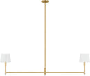 Two Light Linear Chandelier<br /><span style="color:#4AB0CE;">Entrega: 4-10 dias en USA</span><br /><span style="color:#4AB0CE;font-size:60%;">PREGUNTE POR ENTREGA EN PANAMA</span><br />Collection: Greard<br />Finish: Gild | Gild