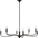 Eight Light Chandelier<br /><span style="color:#4AB0CE;">Entrega: 4-10 dias en USA</span><br /><span style="color:#4AB0CE;font-size:60%;">PREGUNTE POR ENTREGA EN PANAMA</span><br />Collection: Chatsworth<br />Finish: Aged Iroged Iron