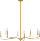 Eight Light Chandelier<br /><span style="color:#4AB0CE;">Entrega: 4-10 dias en USA</span><br /><span style="color:#4AB0CE;font-size:60%;">PREGUNTE POR ENTREGA EN PANAMA</span><br />Collection: Chatsworth<br />Finish: Gild/Gild