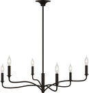 Six Light Chandelier<br /><span style="color:#4AB0CE;">Entrega: 4-10 dias en USA</span><br /><span style="color:#4AB0CE;font-size:60%;">PREGUNTE POR ENTREGA EN PANAMA</span><br />Collection: Chatsworth<br />Finish: Aged Iron | Aged Iron