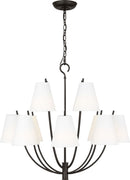 12 Light Chandelier<br /><span style="color:#4AB0CE;">Entrega: 4-10 dias en USA</span><br /><span style="color:#4AB0CE;font-size:60%;">PREGUNTE POR ENTREGA EN PANAMA</span><br />Collection: Marina<br />Finish: Aged Iron | Aged Iron
