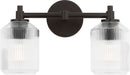 Two Light Bath<br /><span style="color:#4AB0CE;">Entrega: 4-10 dias en USA</span><br /><span style="color:#4AB0CE;font-size:60%;">PREGUNTE POR ENTREGA EN PANAMA</span><br />Collection: Barstow<br />Finish: Aged Iron | Aged Iron
