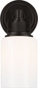 One Light Bath<br /><span style="color:#4AB0CE;">Entrega: 4-10 dias en USA</span><br /><span style="color:#4AB0CE;font-size:60%;">PREGUNTE POR ENTREGA EN PANAMA</span><br />Collection: Ashford<br />Finish: Aged Iron | Aged Iron