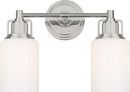 Two Light Bath<br /><span style="color:#4AB0CE;">Entrega: 4-10 dias en USA</span><br /><span style="color:#4AB0CE;font-size:60%;">PREGUNTE POR ENTREGA EN PANAMA</span><br />Collection: Ashford<br />Finish: Polished Nickel | Polished Nickel