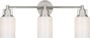 Three Light Bath<br /><span style="color:#4AB0CE;">Entrega: 16-17 semanas en USA</span><br /><span style="color:#4AB0CE;font-size:60%;">PREGUNTE POR ENTREGA EN PANAMA</span><br />Collection: Ashford<br />Finish: Polished Nickel | Polished Nickel
