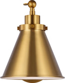 One Light Wall Sconce<br /><span style="color:#4AB0CE;">Entrega: 4-10 dias en USA</span><br /><span style="color:#4AB0CE;font-size:60%;">PREGUNTE POR ENTREGA EN PANAMA</span><br />Collection: Wellfleet<br />Finish: Burnished Brass | Burnished Brass