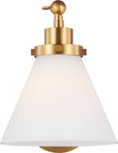 One Light Wall Sconce<br /><span style="color:#4AB0CE;">Entrega: 4-10 dias en USA</span><br /><span style="color:#4AB0CE;font-size:60%;">PREGUNTE POR ENTREGA EN PANAMA</span><br />Collection: Wellfleet<br />Finish: Burnished Brass | Burnished Brass