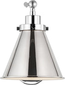One Light Wall Sconce<br /><span style="color:#4AB0CE;">Entrega: 4-10 dias en USA</span><br /><span style="color:#4AB0CE;font-size:60%;">PREGUNTE POR ENTREGA EN PANAMA</span><br />Collection: Wellfleet<br />Finish: Polished Nickel | Polished Nickel