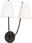 Two Light Wall Sconce<br /><span style="color:#4AB0CE;">Entrega: 4-10 dias en USA</span><br /><span style="color:#4AB0CE;font-size:60%;">PREGUNTE POR ENTREGA EN PANAMA</span><br />Collection: Marina<br />Finish: Aged Iron | Aged Iron