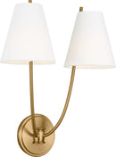 Two Light Wall Sconce<br /><span style="color:#4AB0CE;">Entrega: 4-10 dias en USA</span><br /><span style="color:#4AB0CE;font-size:60%;">PREGUNTE POR ENTREGA EN PANAMA</span><br />Collection: Marina<br />Finish: Burnished Brass | Burnished Brass