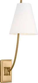 One Light Wall Sconce<br /><span style="color:#4AB0CE;">Entrega: 4-10 dias en USA</span><br /><span style="color:#4AB0CE;font-size:60%;">PREGUNTE POR ENTREGA EN PANAMA</span><br />Collection: Marina<br />Finish: Burnished Brass/Burnished Brass