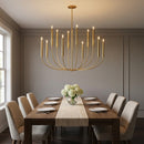 Visual Comfort Studio - EC11812BBS - 12 Light Chandelier - Lois - Burnished Brass | Burnished Brass
