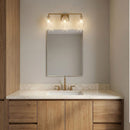 Visual Comfort Studio - HV1003BBS - Three Light Bath - Serafina - Burnished Brass | Burnished Brass