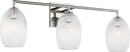 Three Light Bath<br /><span style="color:#4AB0CE;">Entrega: 4-10 dias en USA</span><br /><span style="color:#4AB0CE;font-size:60%;">PREGUNTE POR ENTREGA EN PANAMA</span><br />Collection: Serafina<br />Finish: Polished Nickel | Polished Nickel
