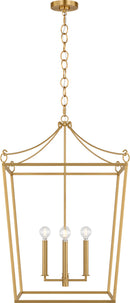 Four Light Lantern<br /><span style="color:#4AB0CE;">Entrega: 4-10 dias en USA</span><br /><span style="color:#4AB0CE;font-size:60%;">PREGUNTE POR ENTREGA EN PANAMA</span><br />Collection: Carlyle<br />Finish: Burnished Brass | Burnished Brass