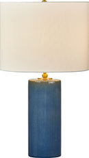 One Light Table Lamp<br /><span style="color:#4AB0CE;">Entrega: 4-10 dias en USA</span><br /><span style="color:#4AB0CE;font-size:60%;">PREGUNTE POR ENTREGA EN PANAMA</span><br />Collection: Lauren<br />Finish: Deep Ocean Crackle | Deep Ocean Crackle