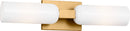 Two Light Bath<br /><span style="color:#4AB0CE;">Entrega: 4-10 dias en USA</span><br /><span style="color:#4AB0CE;font-size:60%;">PREGUNTE POR ENTREGA EN PANAMA</span><br />Collection: Maroux<br />Finish: Burnished Brass | Burnished Brass