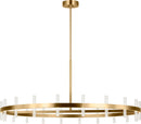 LED Chandelier<br /><span style="color:#4AB0CE;">Entrega: 4-10 dias en USA</span><br /><span style="color:#4AB0CE;font-size:60%;">PREGUNTE POR ENTREGA EN PANAMA</span><br />Collection: Silas<br />Finish: Burnished Brass | Burnished Brass