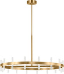 LED Chandelier<br /><span style="color:#4AB0CE;">Entrega: 4-10 dias en USA</span><br /><span style="color:#4AB0CE;font-size:60%;">PREGUNTE POR ENTREGA EN PANAMA</span><br />Collection: Silas<br />Finish: Burnished Brass | Burnished Brass
