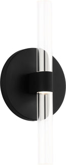 LED Wall Sconce<br /><span style="color:#4AB0CE;">Entrega: 4-10 dias en USA</span><br /><span style="color:#4AB0CE;font-size:60%;">PREGUNTE POR ENTREGA EN PANAMA</span><br />Collection: Silas<br />Finish: Midnight Black | Midnight Black