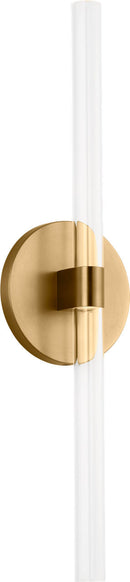 LED Wall Sconce<br /><span style="color:#4AB0CE;">Entrega: 2-3 semanas en USA</span><br /><span style="color:#4AB0CE;font-size:60%;">PREGUNTE POR ENTREGA EN PANAMA</span><br />Collection: Silas<br />Finish: Burnished Brass/Burnished Brass