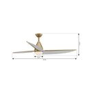 Minka Aire - F758L-HBR - 65" Ceiling Fan - Lirden - Heritage Brass
