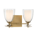Two Light Vanity<br /><span style="color:#4AB0CE;">Entrega: 4-10 dias en USA</span><br /><span style="color:#4AB0CE;font-size:60%;">PREGUNTE POR ENTREGA EN PANAMA</span><br />Collection: Elowen<br />Finish: Legacy Brass