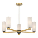 Five Light Chandelier<br /><span style="color:#4AB0CE;">Entrega: 4-10 dias en USA</span><br /><span style="color:#4AB0CE;font-size:60%;">PREGUNTE POR ENTREGA EN PANAMA</span><br />Collection: Wexmere<br />Finish: Legacy Brass