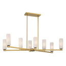Eight Light Linear Chandelier<br /><span style="color:#4AB0CE;">Entrega: 4-10 dias en USA</span><br /><span style="color:#4AB0CE;font-size:60%;">PREGUNTE POR ENTREGA EN PANAMA</span><br />Collection: Wexmere<br />Finish: Legacy Brass