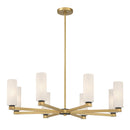 Eight Light Chandelier<br /><span style="color:#4AB0CE;">Entrega: 4-10 dias en USA</span><br /><span style="color:#4AB0CE;font-size:60%;">PREGUNTE POR ENTREGA EN PANAMA</span><br />Collection: Wexmere<br />Finish: Legacy Brass
