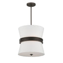 Three Light Pendant<br /><span style="color:#4AB0CE;">Entrega: 4-10 dias en USA</span><br /><span style="color:#4AB0CE;font-size:60%;">PREGUNTE POR ENTREGA EN PANAMA</span><br />Collection: Dalvor<br />Finish: Dark Bronze
