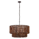 Five Light Pendant<br /><span style="color:#4AB0CE;">Entrega: 4-10 dias en USA</span><br /><span style="color:#4AB0CE;font-size:60%;">PREGUNTE POR ENTREGA EN PANAMA</span><br />Collection: Beaudelle<br />Finish: Dark Bronze