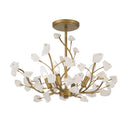 Five Light Semi-Flush Mount<br /><span style="color:#4AB0CE;">Entrega: 10-11 semanas en USA</span><br /><span style="color:#4AB0CE;font-size:60%;">PREGUNTE POR ENTREGA EN PANAMA</span><br />Collection: Ramus<br />Finish: Painted Legacy Brass